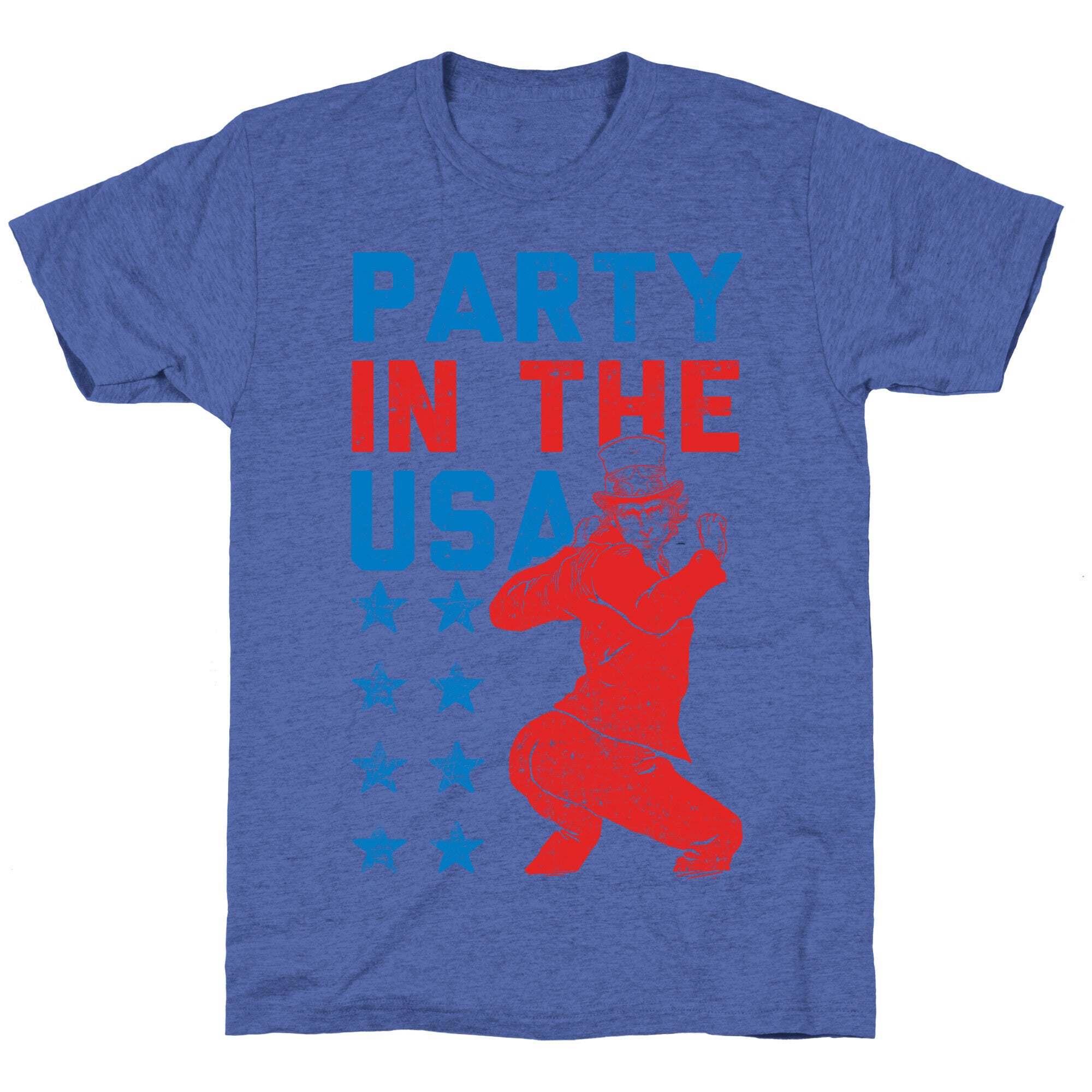 Party In The USA Uncle Sam Unisex Triblend Tee